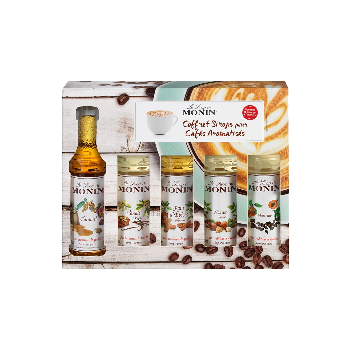 MONIN Coffret Sirops cafés gourmands 250ML