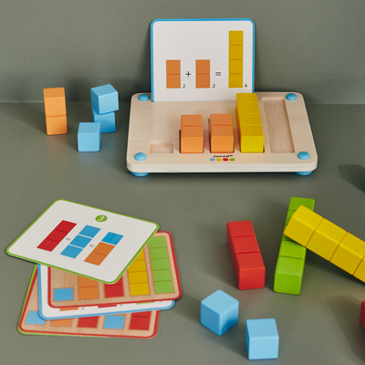 JANOD Jeu éducatif Compter Multicolore