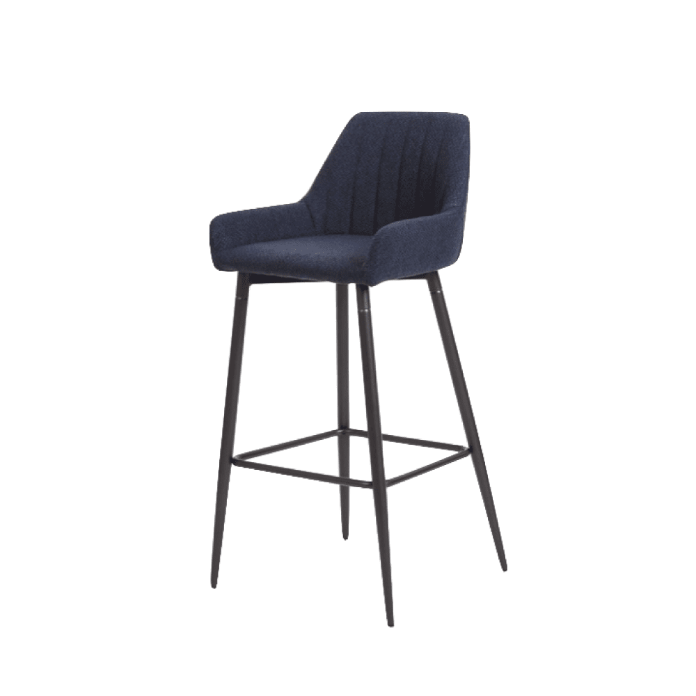 4MURS Tabouret de plan de travail Cassia Bleu