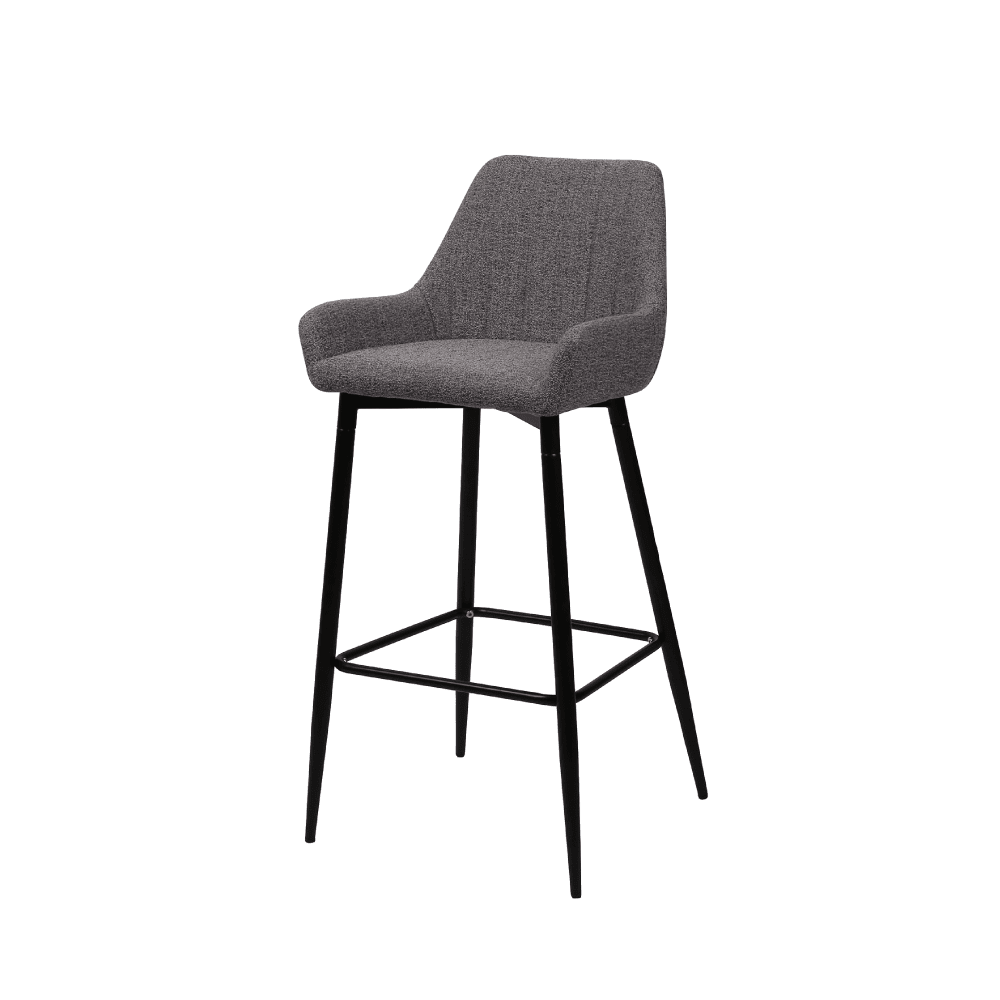 4MURS Tabouret de plan de travail Cassia Gris chiné