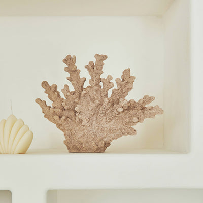 Figurine Poly Beige, marron