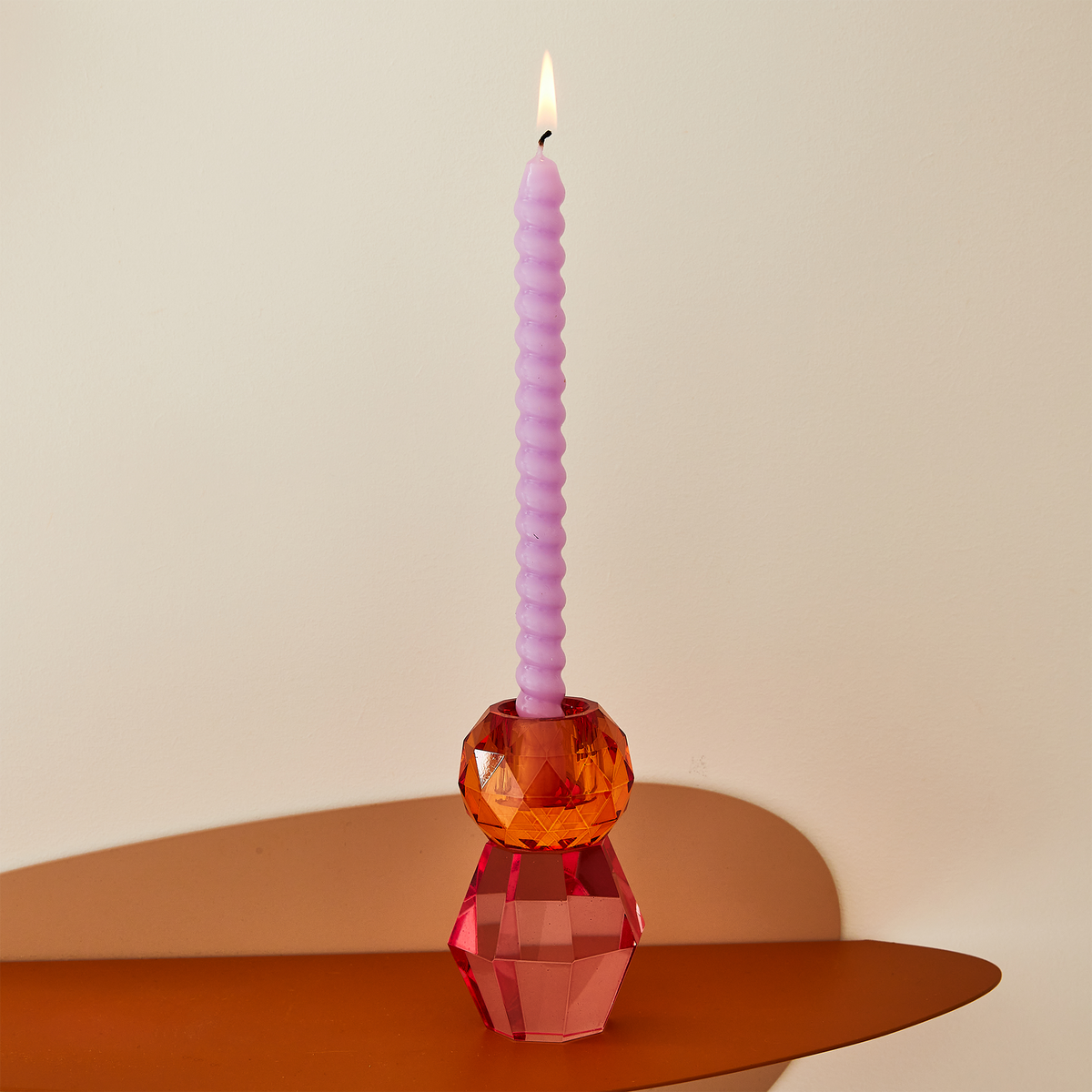 Bougeoir Kolloni Orange, violet, rose