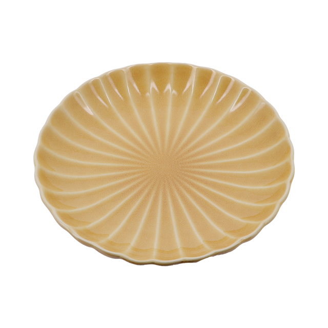Assiette SUNNY coloris ocre
