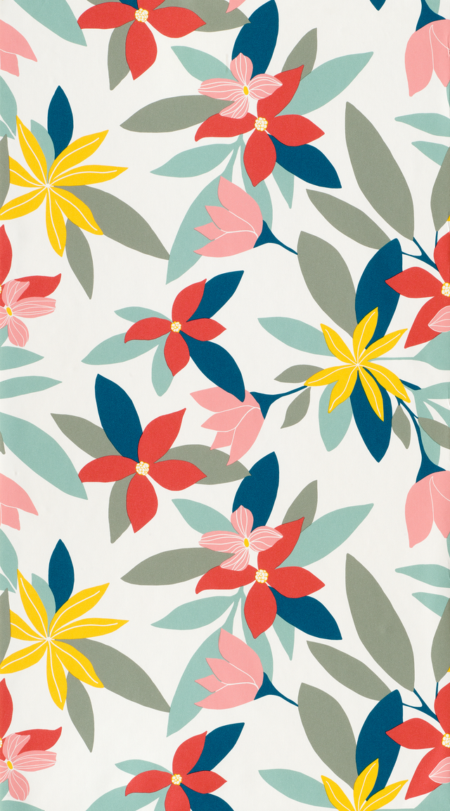 4MURS Papier peint intissé FLORYA coloris multicolore