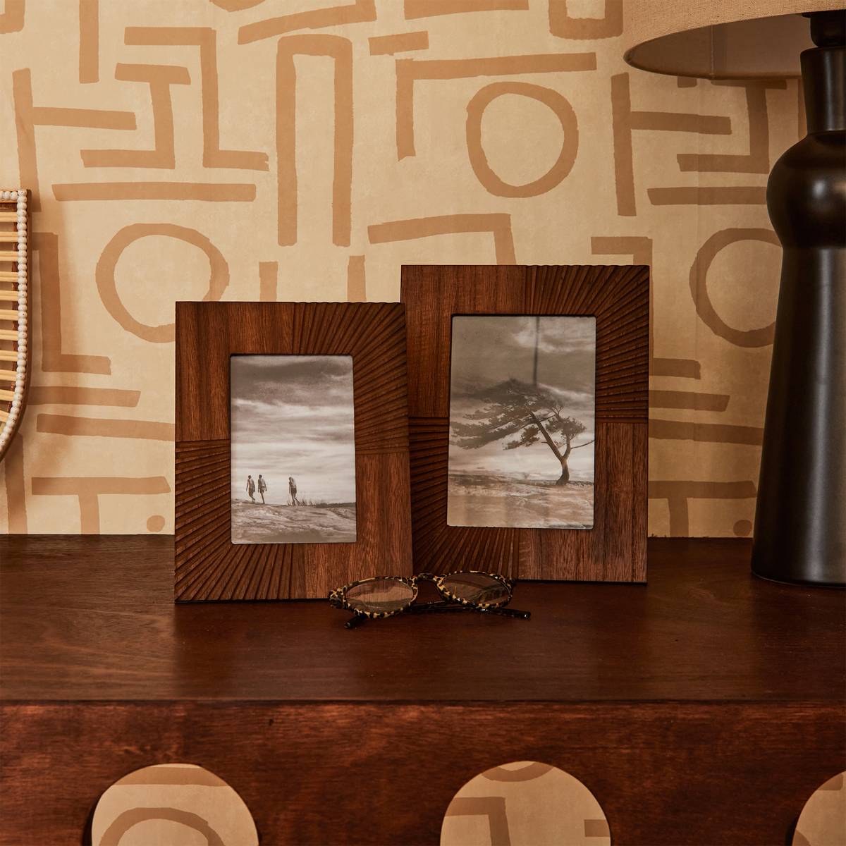 AMADEUS CADES Cadre photo Cambodge Brun