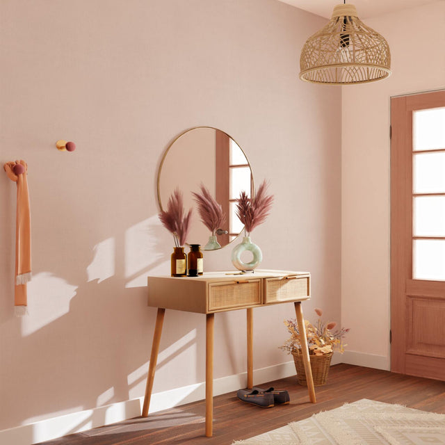 Papier peint intissé MALYA coloris beige rosé