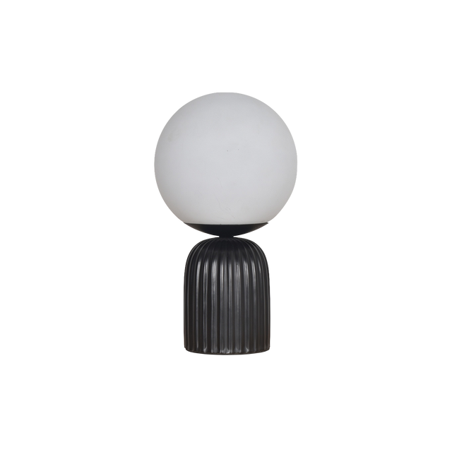 Lampe à poser PENELOPE coloris noir 26,5 x 15 cm