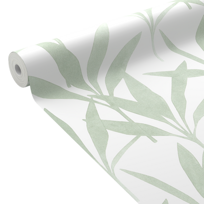 Papier peint intissé Laurie Vert de gris