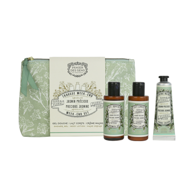PANIER DES SENS Coffret cosmétique Trousse week-end jasmin Vert Jasmin grandiflorum 170ML