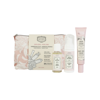 PANIER DES SENS Coffret cosmétique Trousse soin visage pivoine Rose Pivoine 170ML