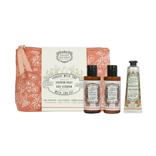 Panier des sens Coffret cosmétique TROUSSE WEEK-END GÉRANIUM Géranium