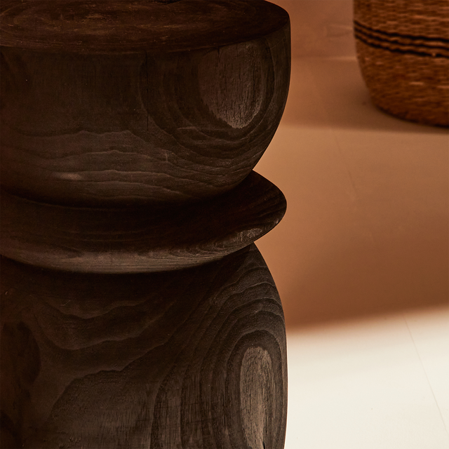 WOOOD Table d'appoint BIKKEL coloris noir