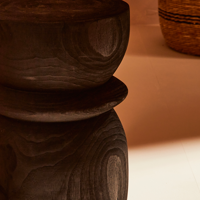 WOOOD Table d'appoint BIKKEL coloris noir