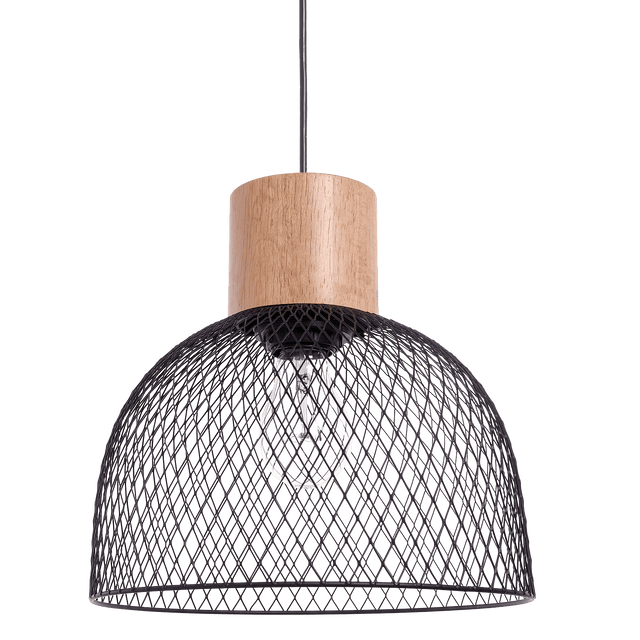 Suspension BEDWOOD coloris noir et brun 20 x 25 cm