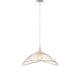 SEYNAVE Suspension Kastelli rattan Blanc et beige