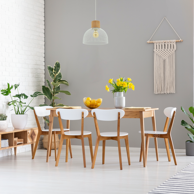 SEYNAVE Suspension BEDWOOD coloris blanc et brun 20 x 25 cm