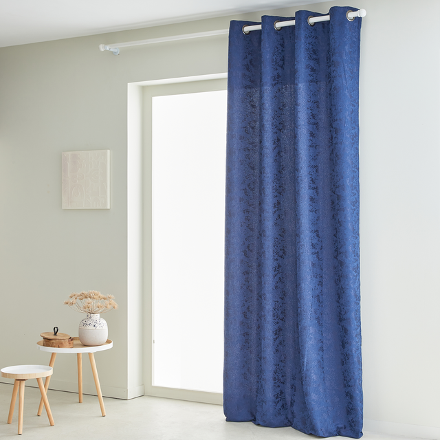 Rideau PYRRHA coloris bleu outremer 140 x 260 cm