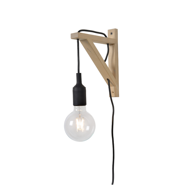 Applique FIX WALL coloris brun et noir 22 x 19 cm