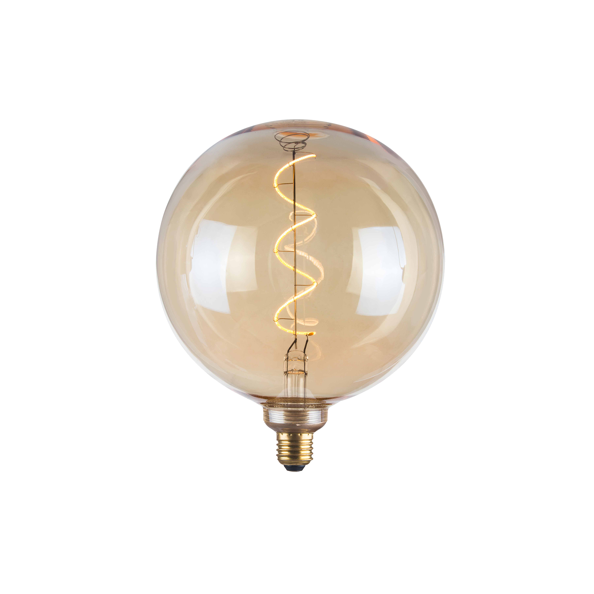 Ampoule Led globe xl amber e27 20 cm Jaune