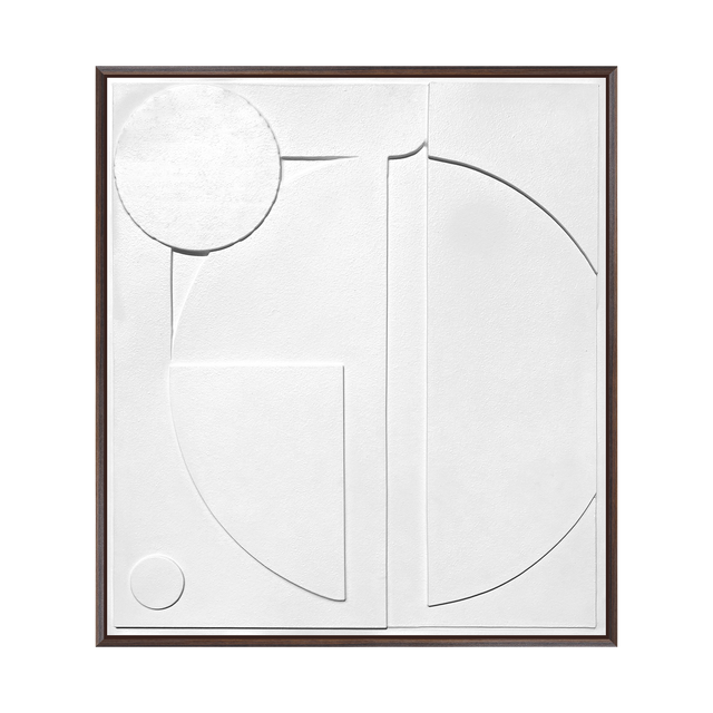 4MURS Tableau DANAE coloris Blanc et noyer