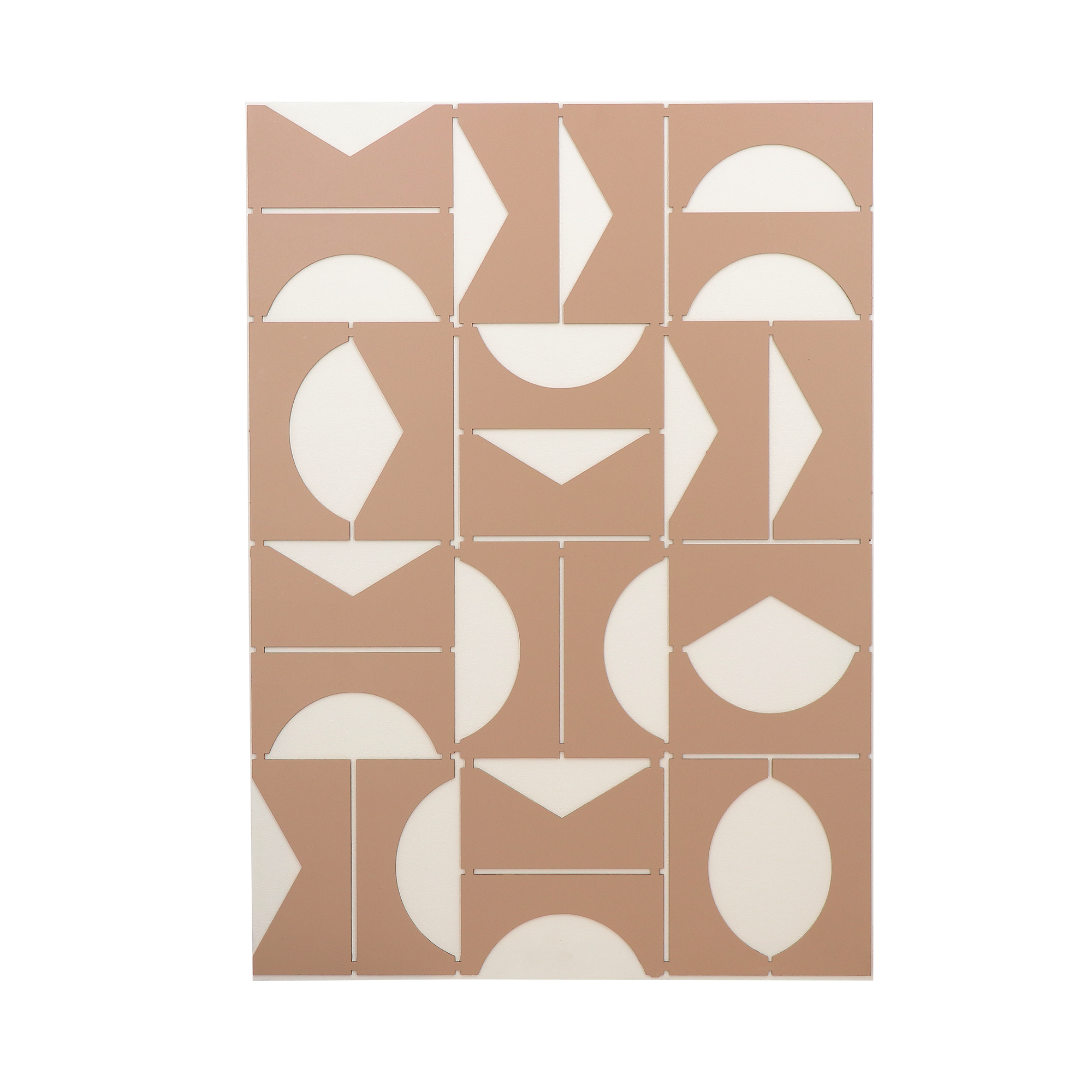 4MURS Tableau Leika Bicolore terracotta sur blanc cassé