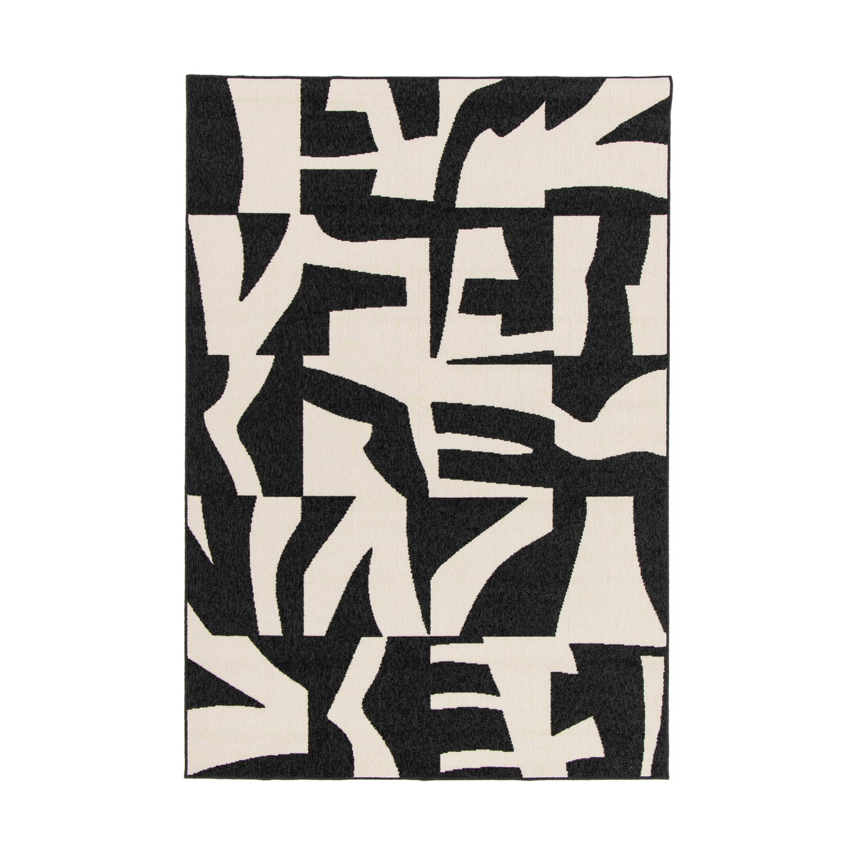 Tapis extérieur Ato Noir/beige