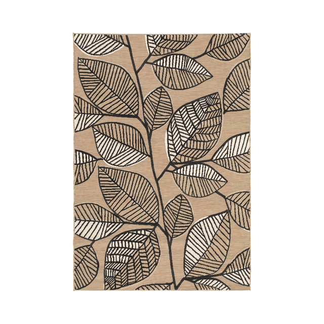 Tapis LIV coloris noir/beige 160 x 230 cm