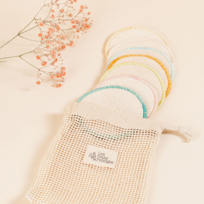 LES PETITS PRÖDIGES Lingettes démaquillantes Cotons réutilisables Beige