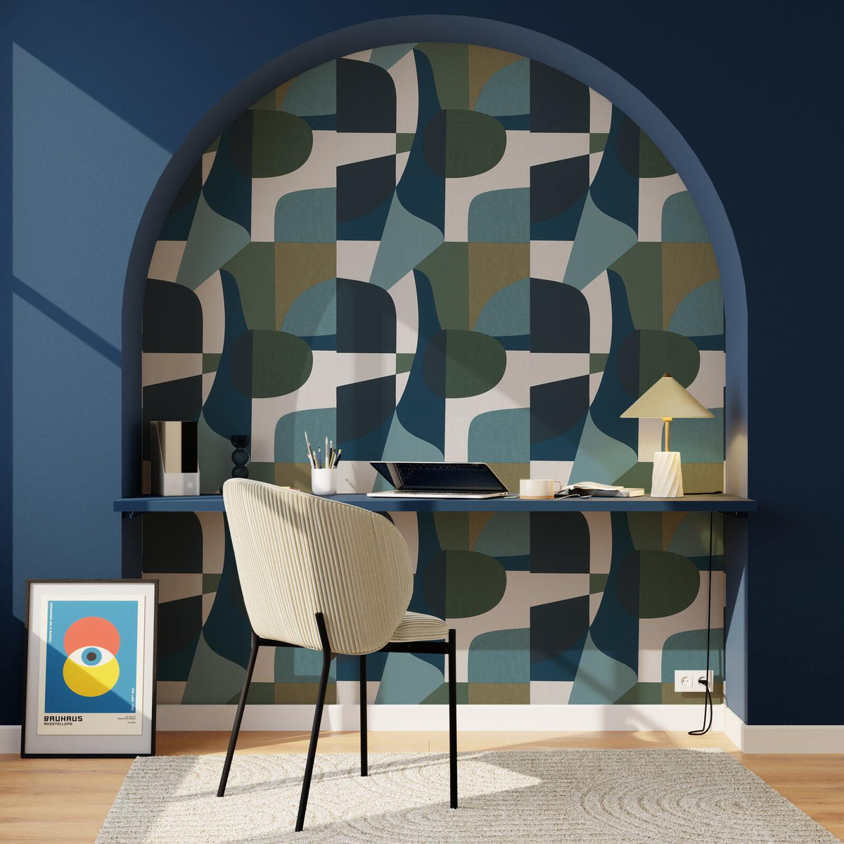 4MURS Papier peint intissé Firisco Multicolore