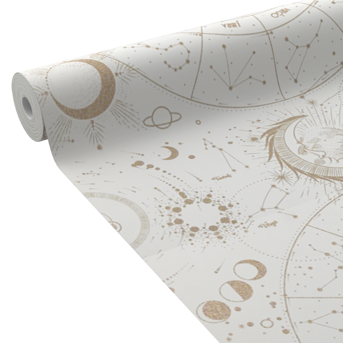 4MURS Papier peint intissé Zodiac Blanc