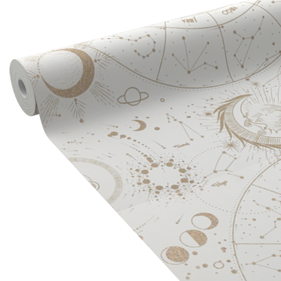 4MURS Papier peint intissé Zodiac Blanc