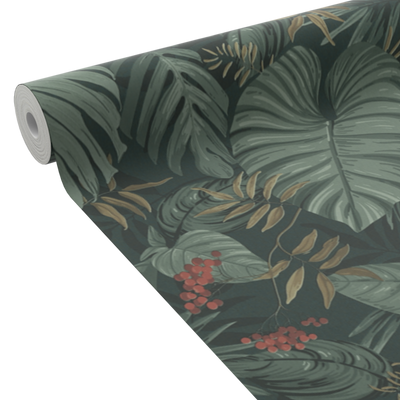 4MURS Papier peint intissé Abigael Vert givré