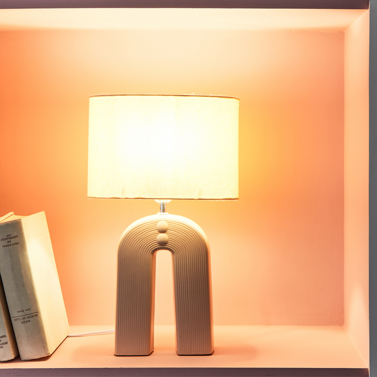 Lampe à poser Osiris Beige rosé