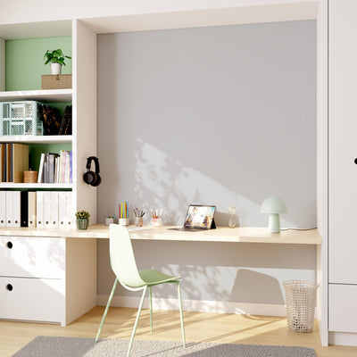 4MURS Papier peint intissé Opal Gris perle Lisse