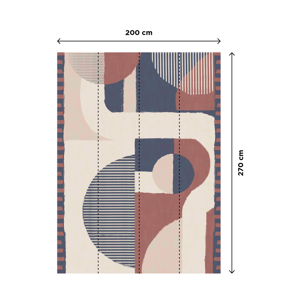 4MURS Papier peint panoramique L Kavango Multicolore