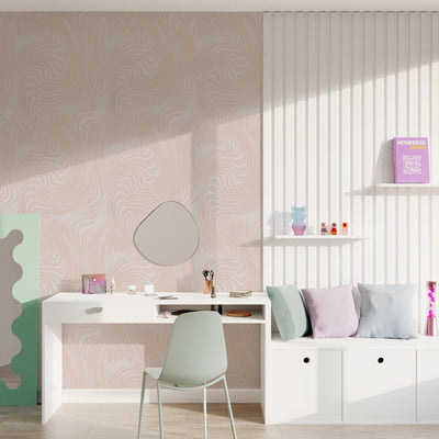4MURS Papier peint intissé Candy Orange pastel