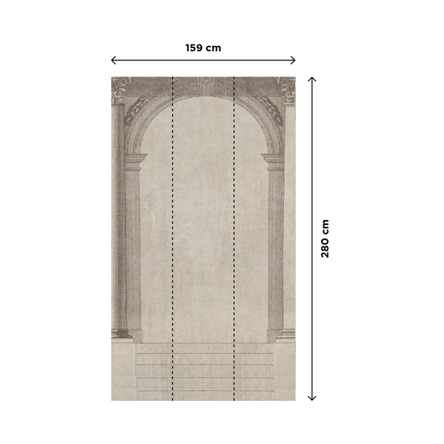 4MURS Papier peint panoramique L OLYMPE 159 x 280 cm