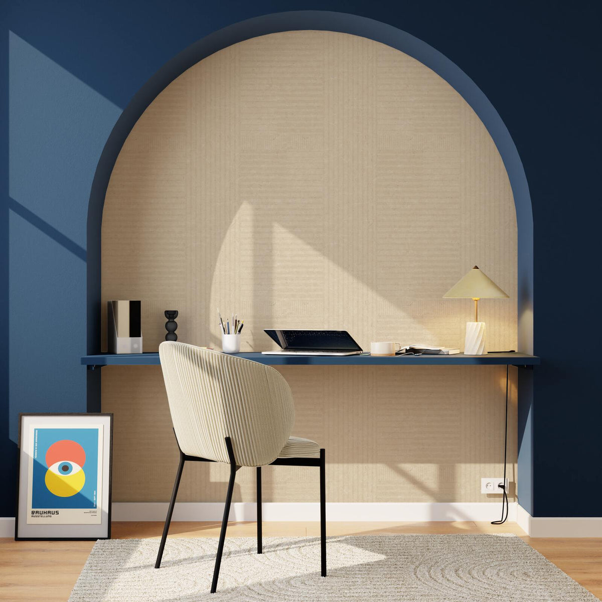 4MURS Papier peint intissé Antigone Sable beige