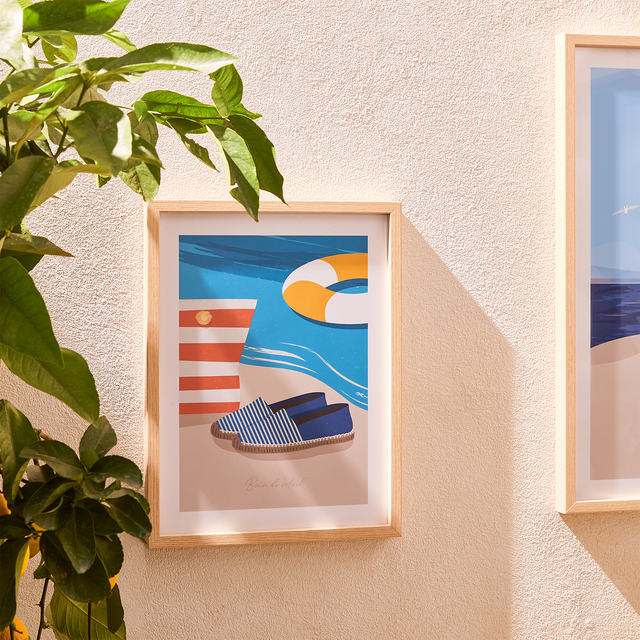 4MURS Image encadrée BAIN DE SOLEIL 30 x 40 cm