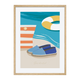 4MURS Image encadrée Bain de soleil Bleu