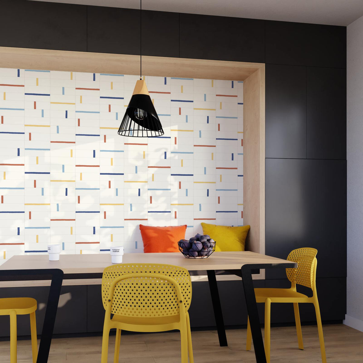 4MURS Papier peint intissé Metropolis Multicolore