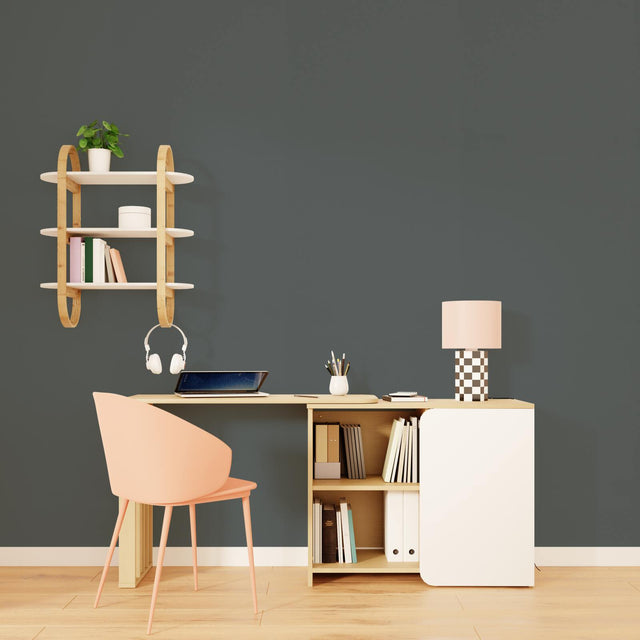 4MURS Papier peint intissé OPAL coloris gris anthracite