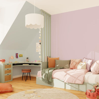 4MURS Papier peint intissé Opal Eau de rose Lisse