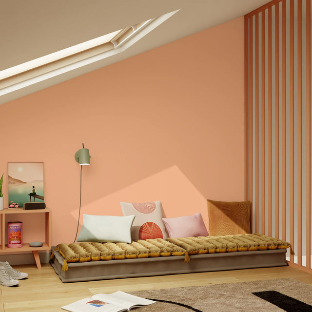 4MURS Papier peint intissé OPAL coloris Pink pêche