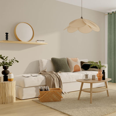 4MURS Papier peint intissé Opal Beige naturel Lisse