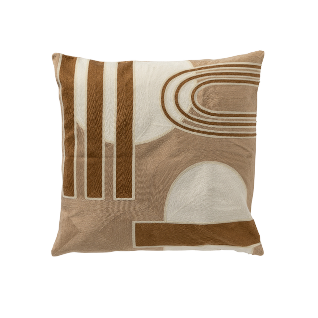 Coussin IEM coloris beige 45 x 45 cm