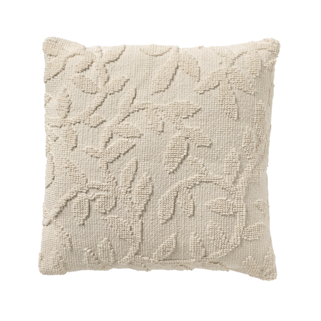 Coussin MIRA coloris ivoire 45 x 45 cm