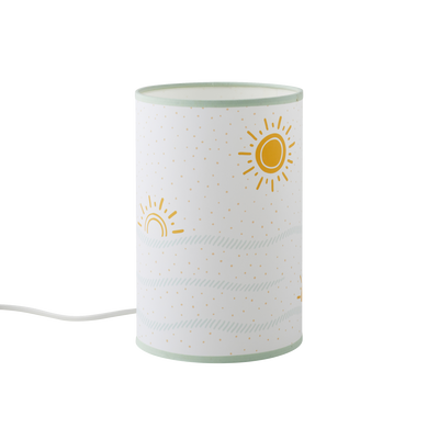 4MURS Lampe de chevet Solea Blanc, ocre, bleu doux