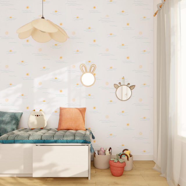 4MURS Papier peint intissé SOLEA coloris blanc