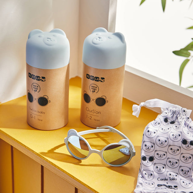 KI ET LA Lunettes de soleil OURS Bleu ciel - 1 à 2 ans